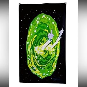 Rick and Morty flag room decor